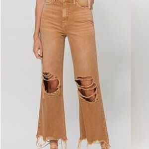 Vervet distressed baggy jeans